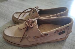 Docksides Portland Nubuck Boat Shoe Beige Taup p.40e