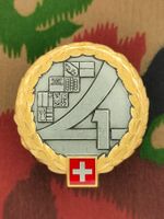 Béretemblem Territorialregion 1 Goldkranz, neu
