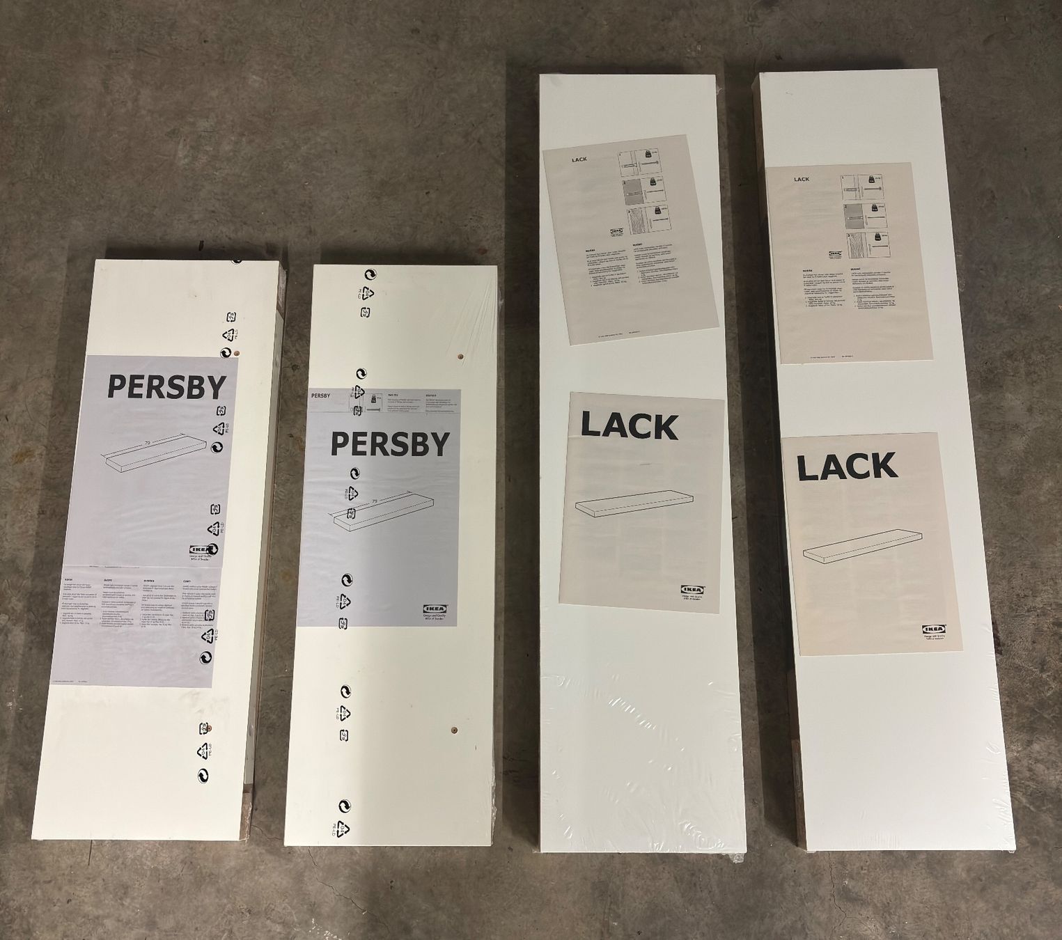 Ikea Scaffali: 4x IKEA Wandregal LACK & PERSBY neu – Usato da Sonterswil venduto da VD-Service