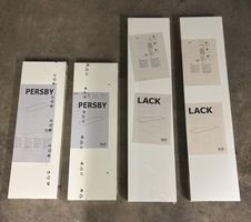 4x IKEA Wandregal LACK & PERSBY neu