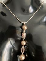 Collier signe Esprit en argent 925  perles et cristaux roses