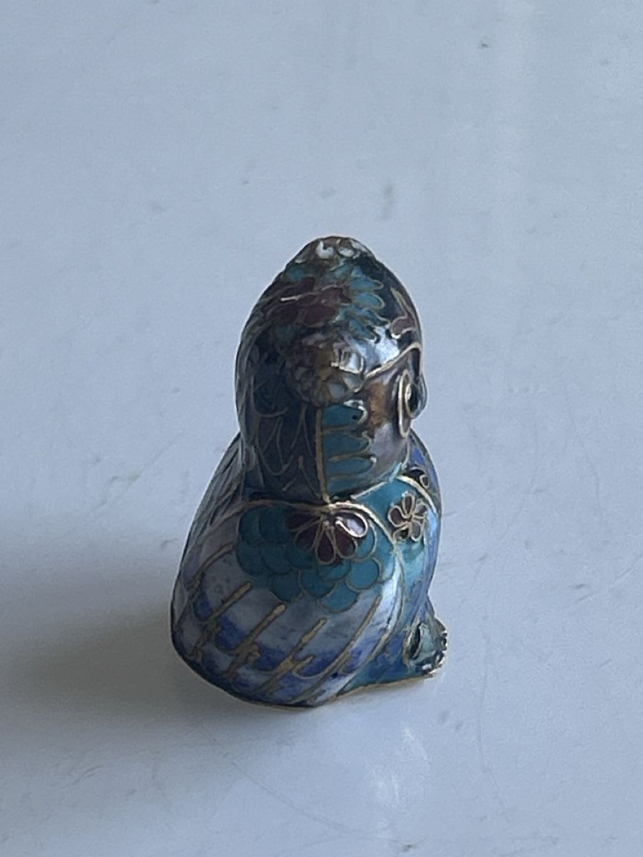 Statuette: Kleine Eule Figur Cloisonné emailliert (S13) – Usato da Neuenhof venduto da bro_9zsg 3