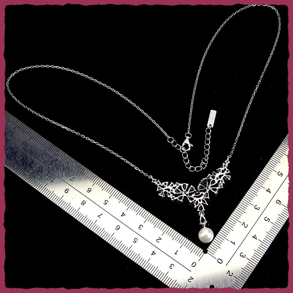 Catenine: RUBY / Rubin Collier 925 Silber ca. 43cm + 4.5cm – Nuovo e nell'imballaggio originale da Oberglatt ZH venduto da Goldfee1 3