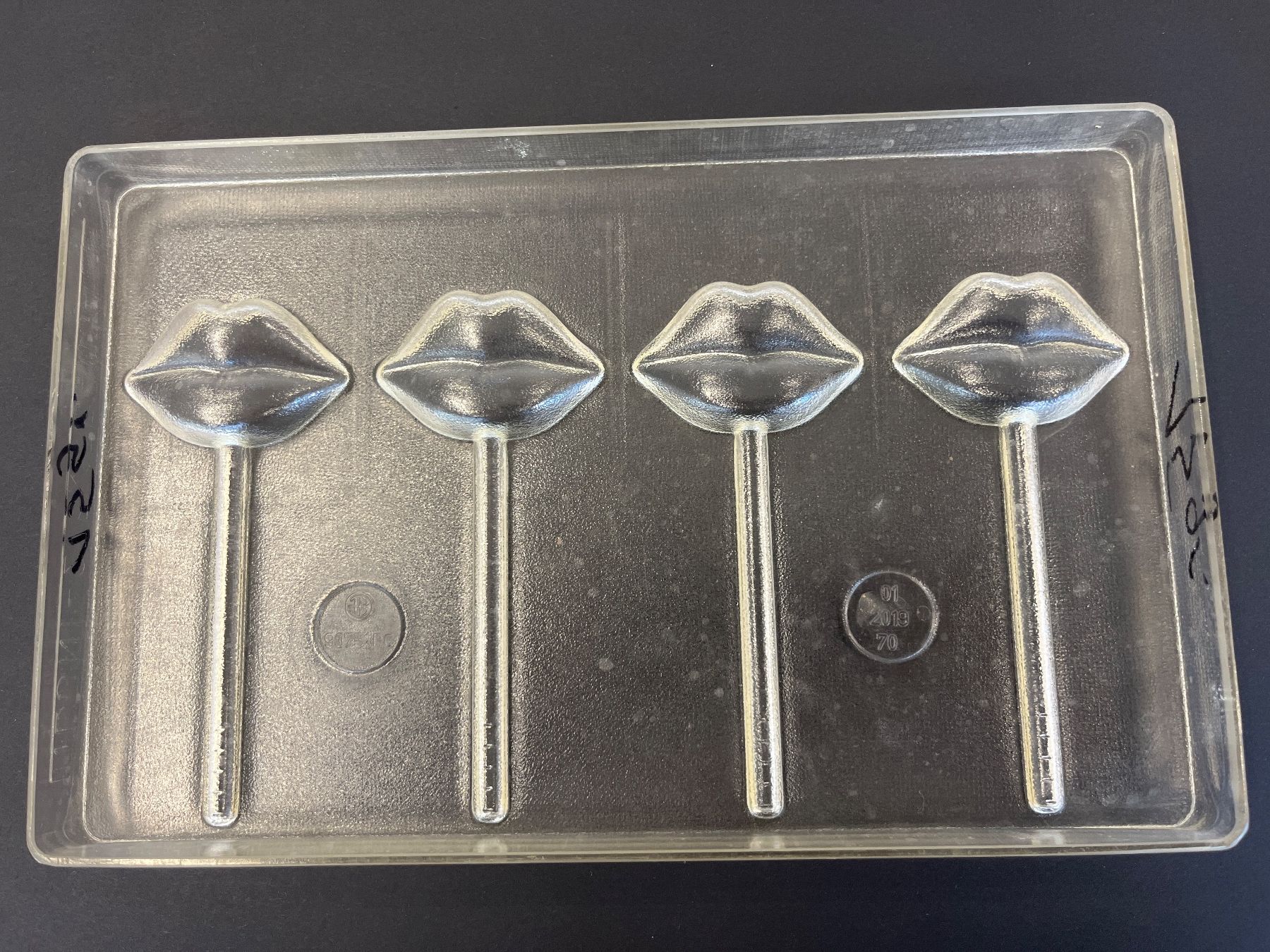 Teglie da forno: Polycarbonat Schokoladenform Lolli Lippen – Usato da Illnau venduto da flamingo007 1