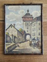 Lithografie Das Innere Mühlentor 1871