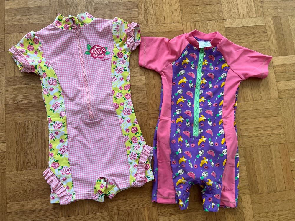 ADAVERANO Baby Jungen Sonnenanzüge UV50+ Badebeklideung EIN-Stück mit kurzen Sleeves mit Sonne Hut.(Ohne Ärmel,62-68Cm