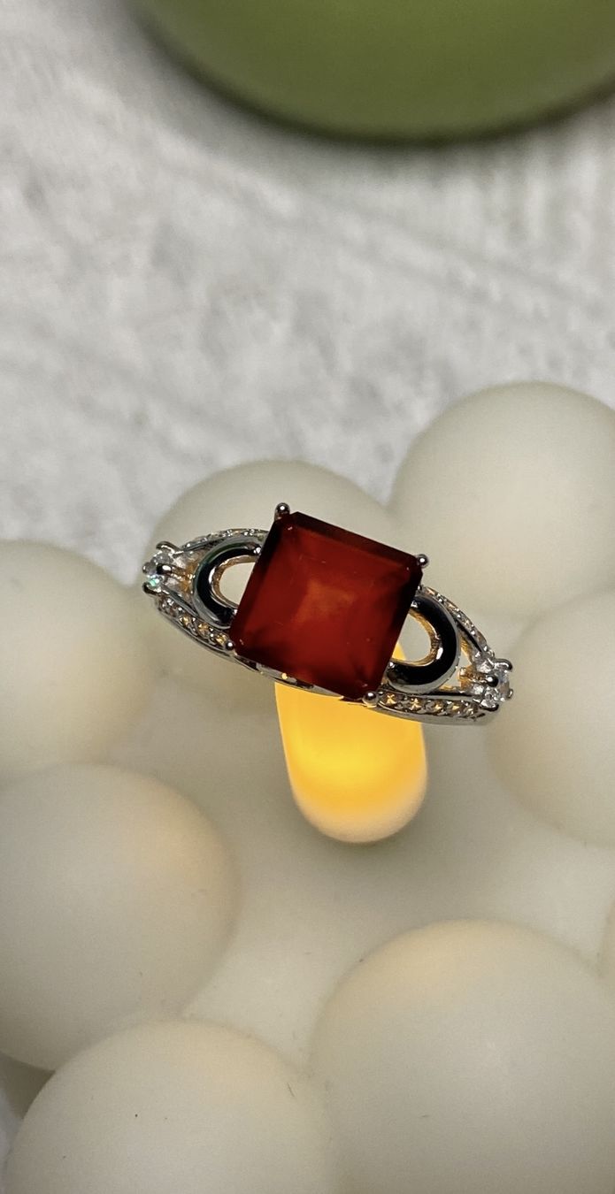 Anelli: Echter Granat Ring Grösse verstellbar 925 Silber – Nuovo (secondo la descrizione) da St. Gallen venduto da GIULESGG 7