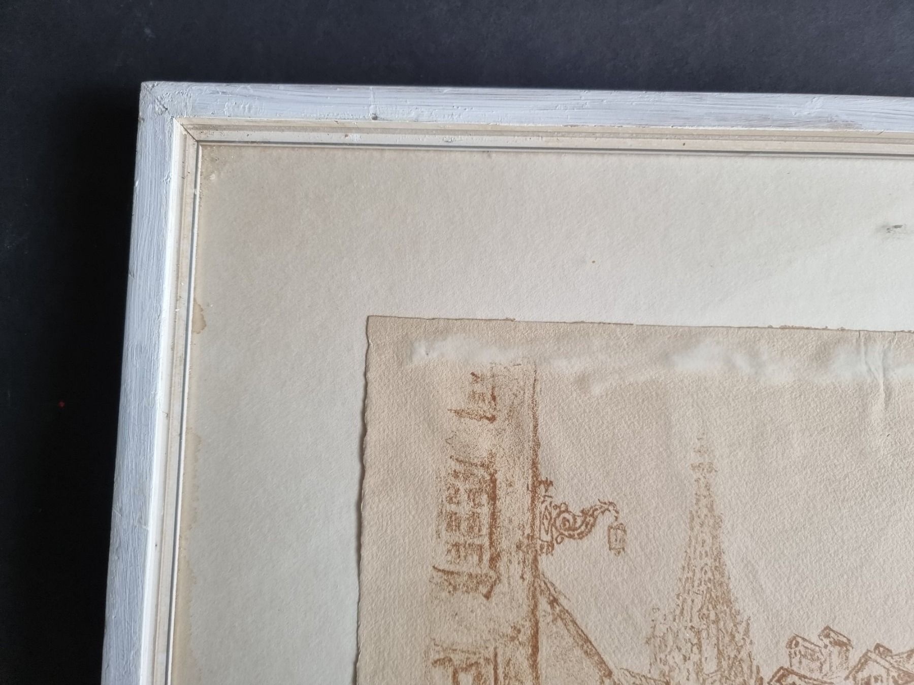 Grafica & Litografie: Adolf Tièche Lithographie Rathausplatz Bern mit Rahmen – Usato da Gersau venduto da grafik-kunst 4