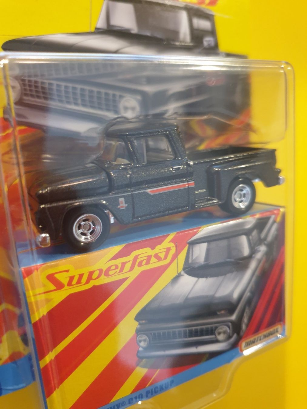 Matchbox Modellini d'auto: Matchbox 1963 CHEVY C10 PICKUP – Nuovo e nell'imballaggio originale da Oftringen venduto da Rotor 2