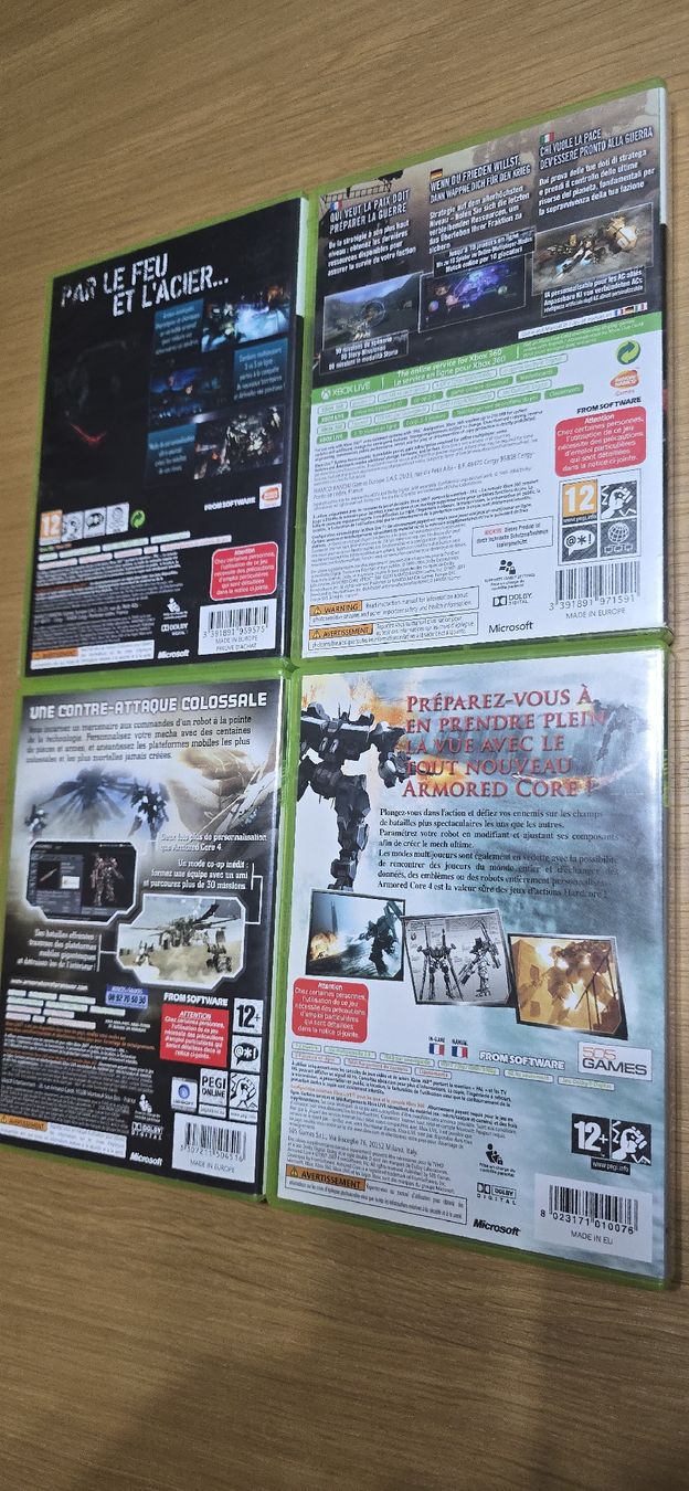 Microsoft Giochi: Armored Core 4,5 Xbox 360 en français – Usato da Le Noirmont venduto da desoto55 1