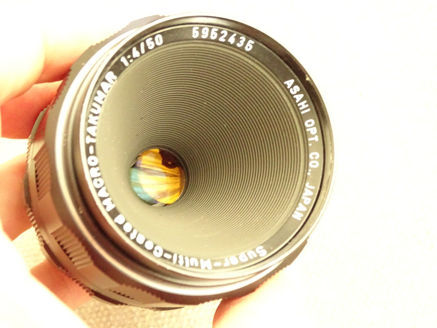 Pentax Objectifs: Pentax Super multi coated macro Takumar 1:4 / 50 – D'occasion à Hirzel par Musicman03 2