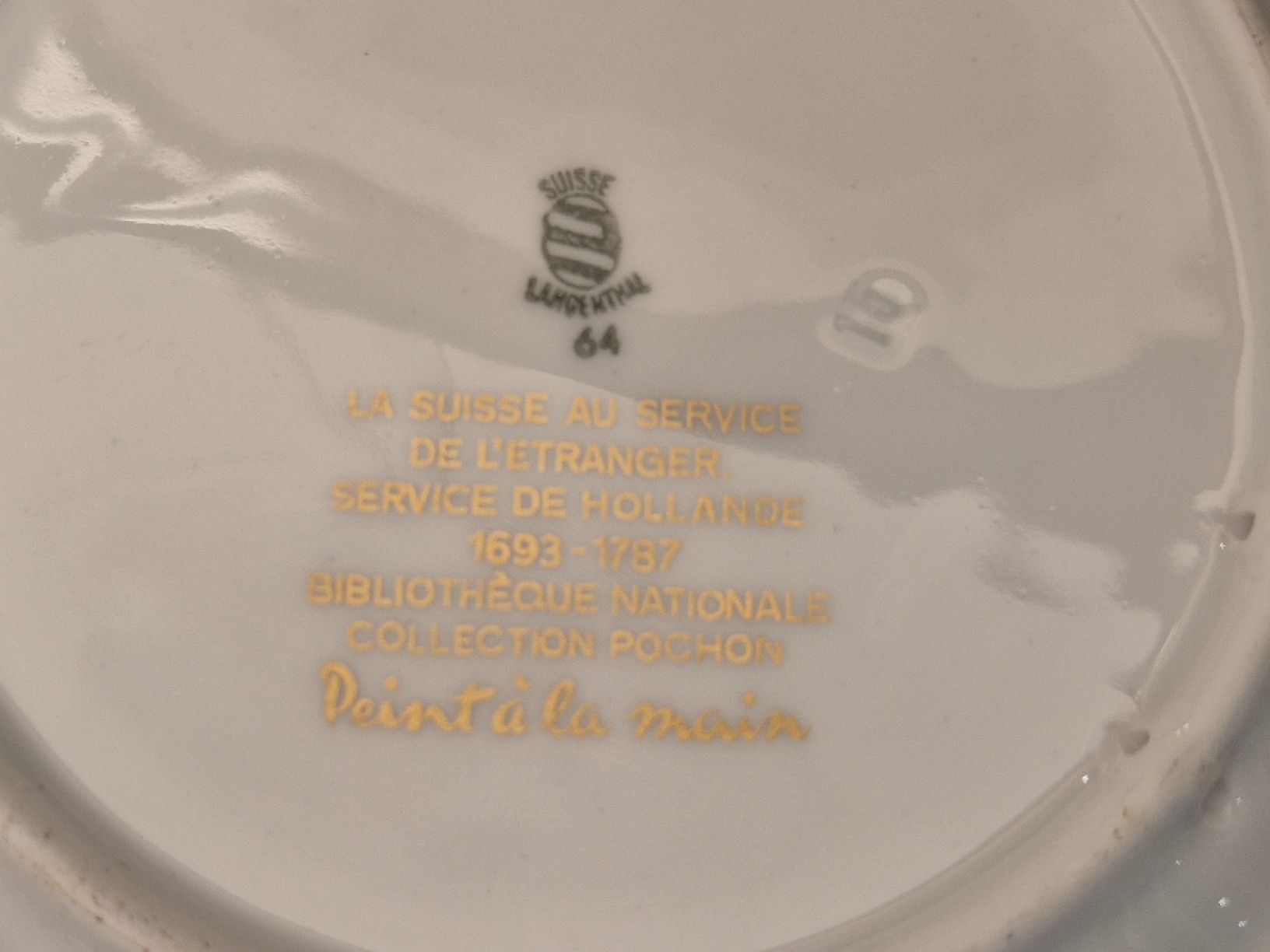 Geschirrsets: Set 6 Langenthal Mokkatassen + 4 Teller Schweizer Söldner – Gebraucht aus Thun von ThunerSammler 9