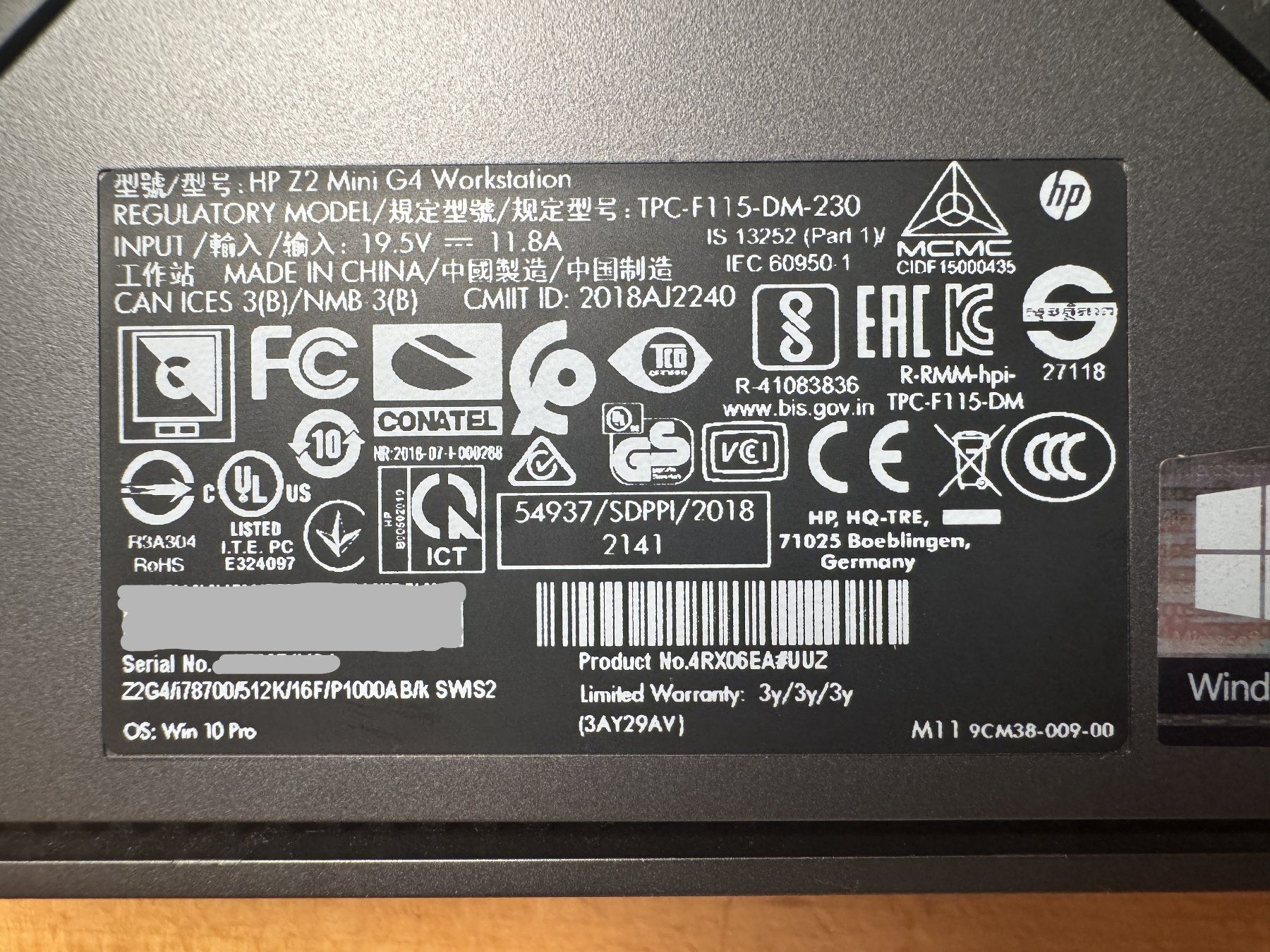 Hewlett Packard PCs: HP Z2 Mini G4 Workstation – Gebraucht aus Bremgarten AG von joker_eat_world 4
