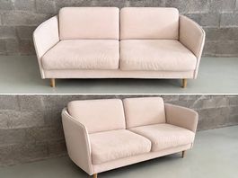 Canapé 2 places blanc  Style scandinave  150 cm
