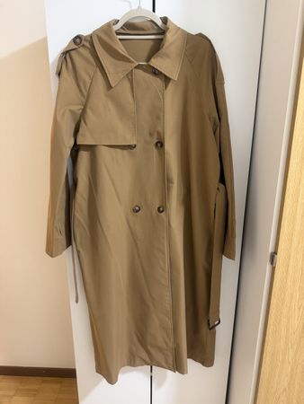 Trenchcoat beige Polyester Grösse L guter Zustand