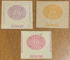 Ausschnitte Taxe / Tassa - von Einzahlungsmandaten? Stempel