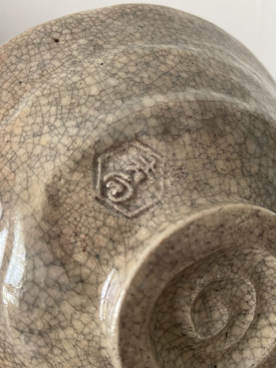Ciotole: Old Rakuware Japanese chawan tea bowl – Usato da Basel venduto da Amechan. 4