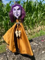 Handpuppe  ZAUBERER  Kasperlifiguren Handarbeit +Holzständer