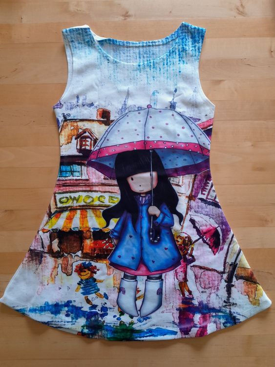 Robe Fille 12 Ans – Sorry 4 The Mess – Noir & Gris – Manches Longues – Évasée