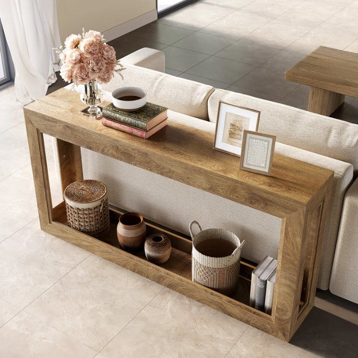 Tavoli: Konsolentisch 160cm schmal Holz modern – Nuovo e nell'imballaggio originale da Gretzenbach venduto da Genfi-Shop 4