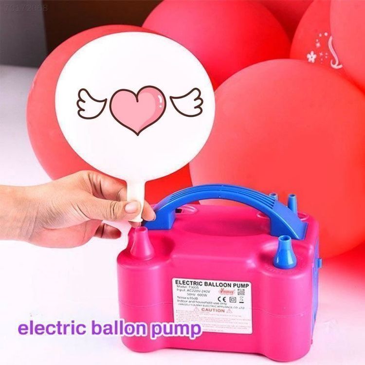 Ballonpumpe Luftballon Pumpe rosa 600W