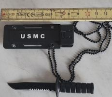 USMC Halskette mit Mini-Messer – Perfekt für Sammler!