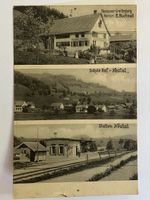 Postkarte Bäretswil, Greifenberg, Hof, Station Neutal 1909