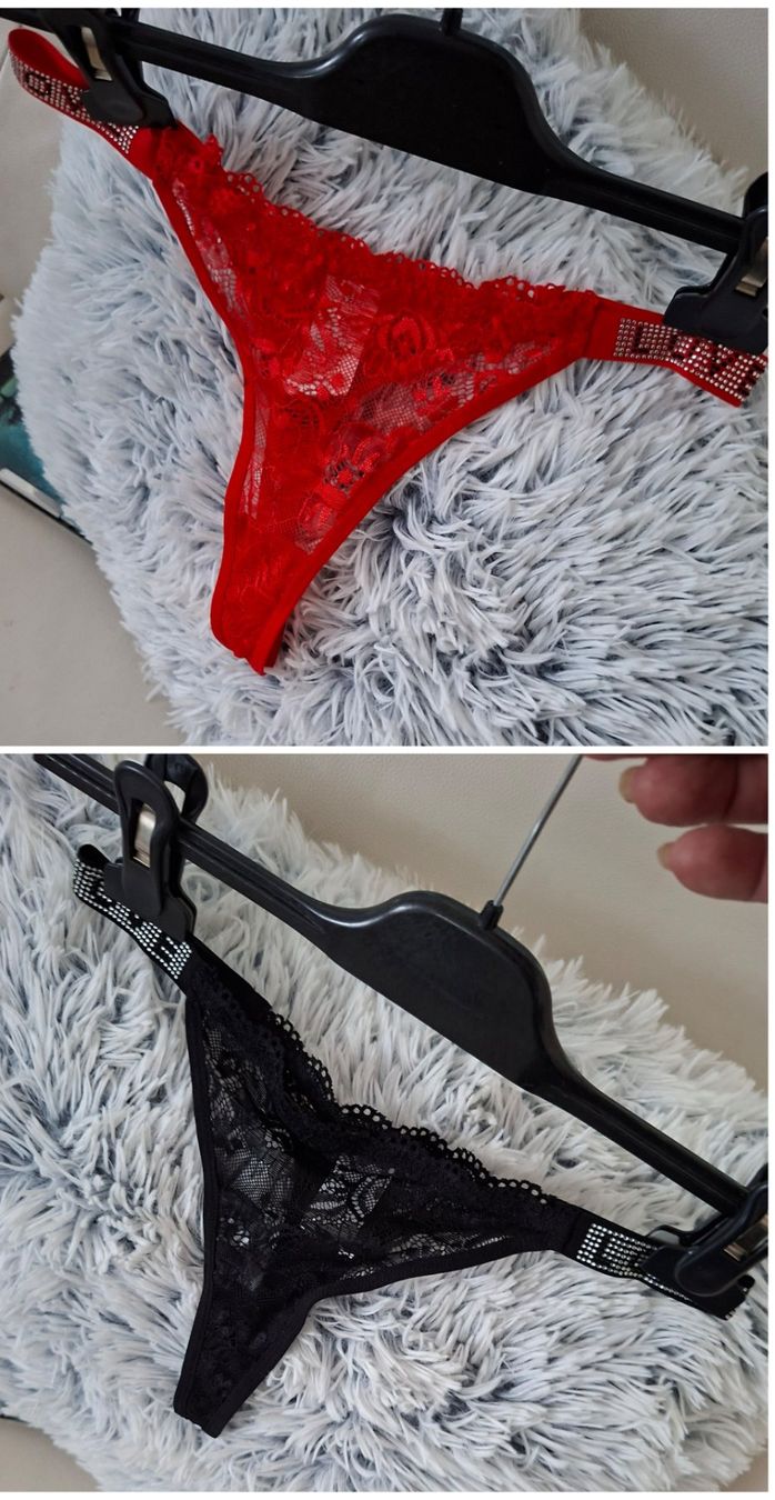 Sonstige Unterwäsche: 2 schöne  Spitzen Tanga gr L – Neu (gemäss Beschreibung) aus Reinach AG von nicki024