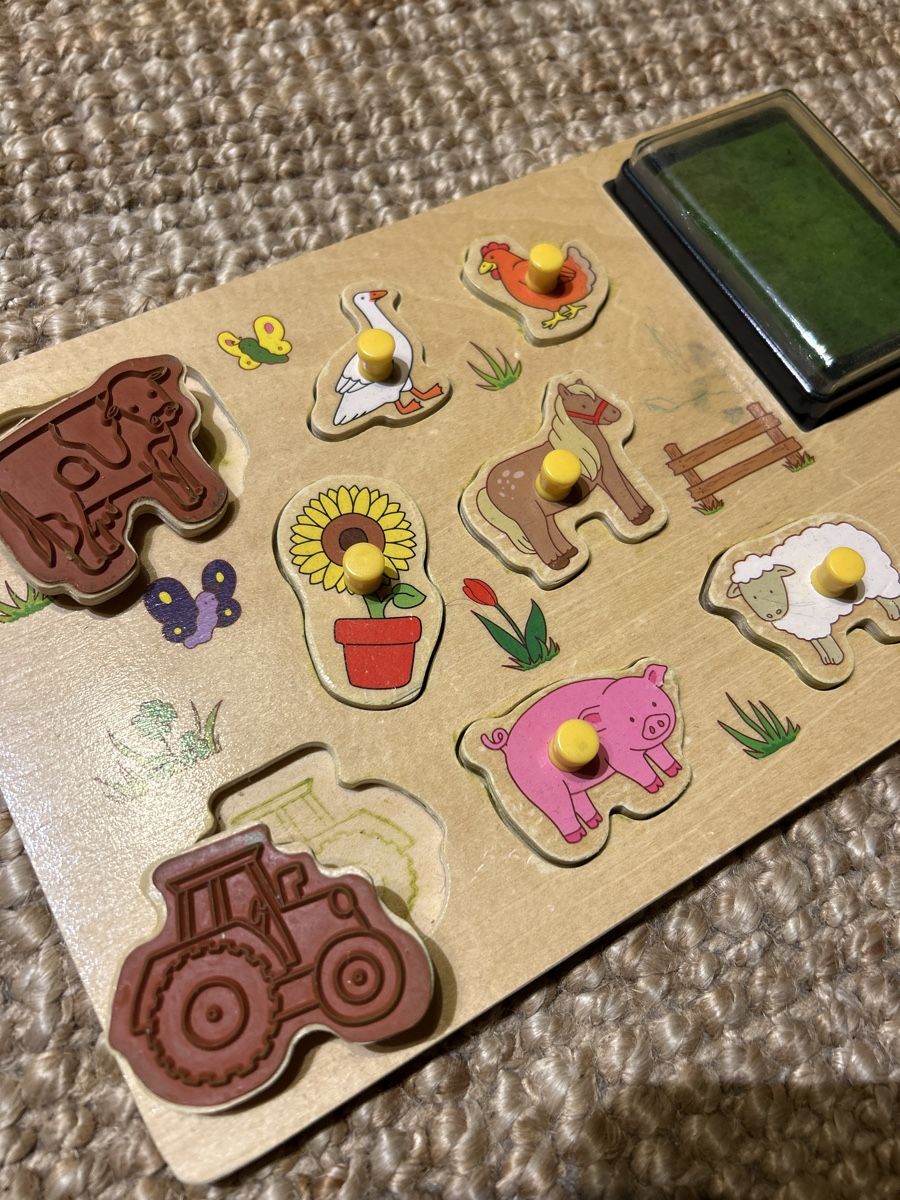 Puzzle: Holzpuzzle Bauernhoftiere – Usato da Dottikon venduto da cimar 1