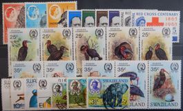 Swaziland British Lot mit alten Werten II