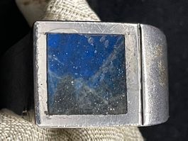 Silberring mit Sodalith Stein  und schönen Struktur