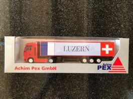 1x Achim Pex LKW Modell, mit Kantonswappen, Sammlerstück!