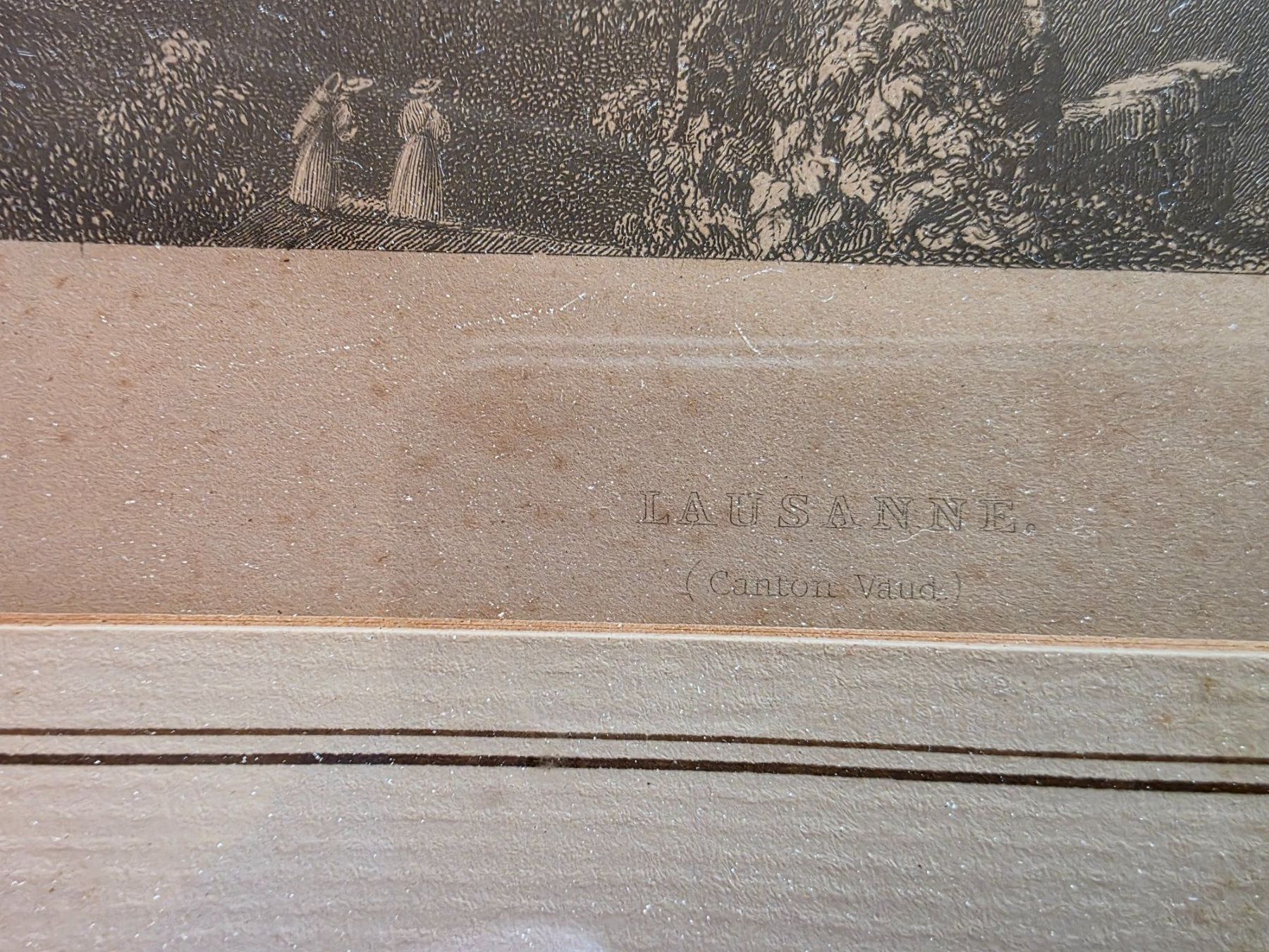 Stiche: Bild Stich Bild - Lausanne übereck gold Bartlett Appleton – Gebraucht aus Walterswil BE von Lonitti 3
