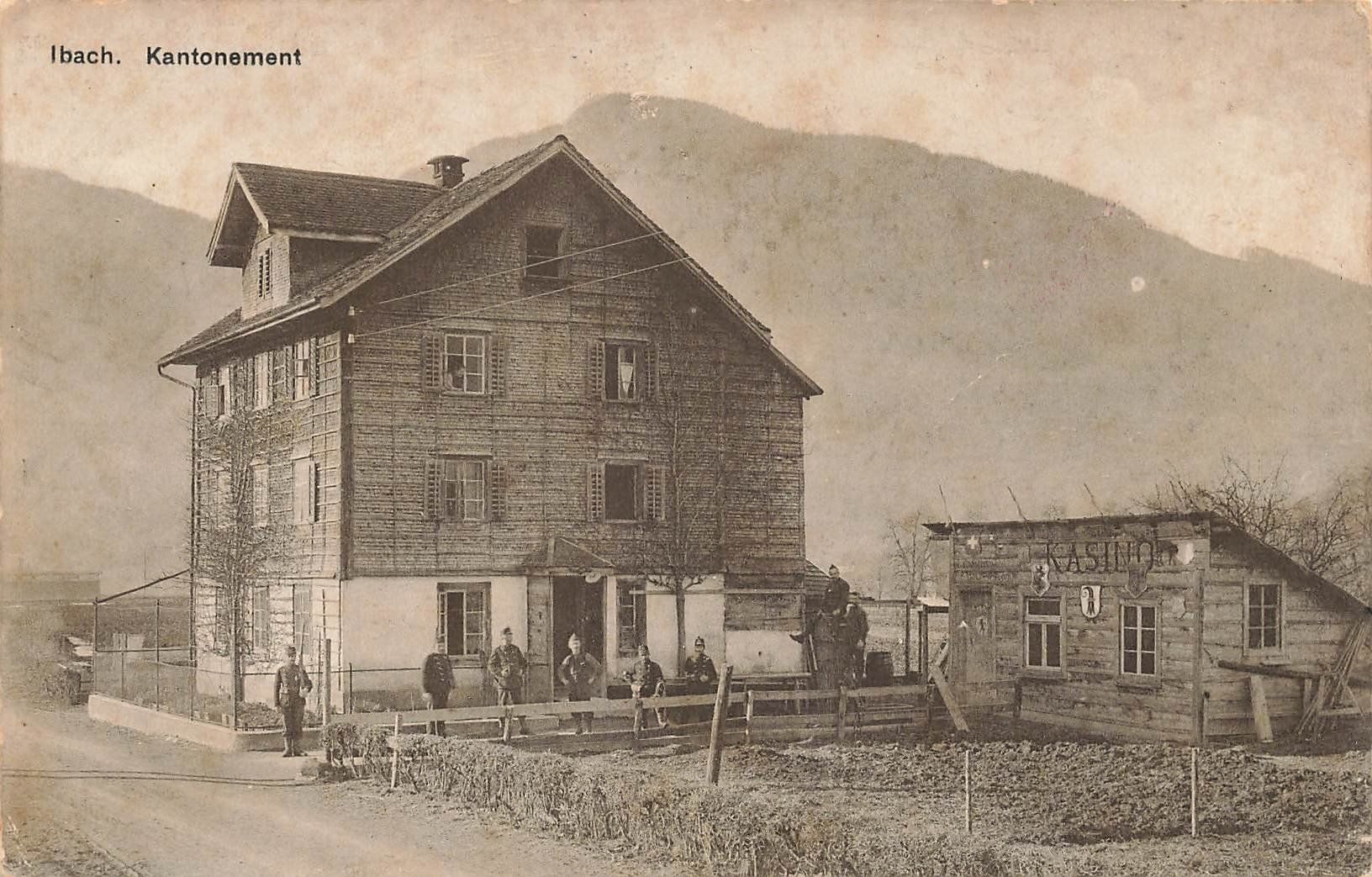 Ansichtskarten: Ibach -  Kantonnement – Gebraucht aus Schwyz von Seffi56