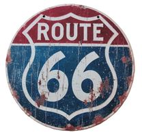 ROUTE 66 - Holzschild  (neu/OVP)