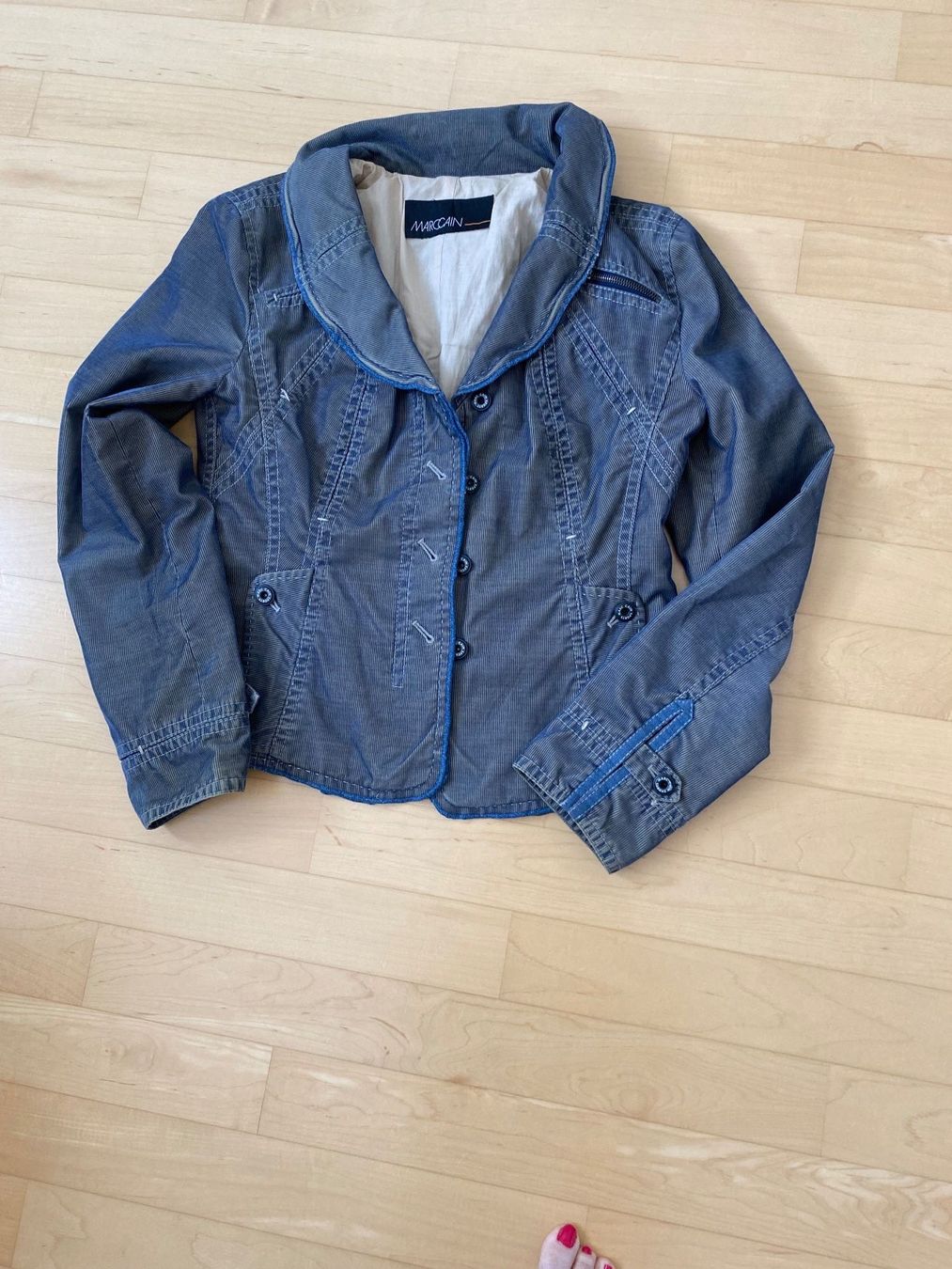 Marc Cain Jacken: Jacke Marc Cain, blau – Gebraucht aus Sulzbach von mar_27