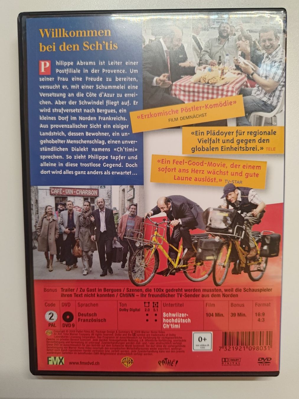 Tutti i DVDs: Willkommen bei den Sch'tis – Usato da Liestal venduto da Kratzilla 2