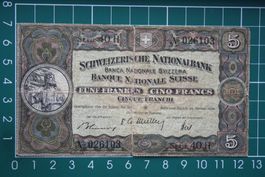 schweizer wilhelm tell 5 franken 1949