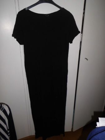 Longue robe maxi basic noire T. L