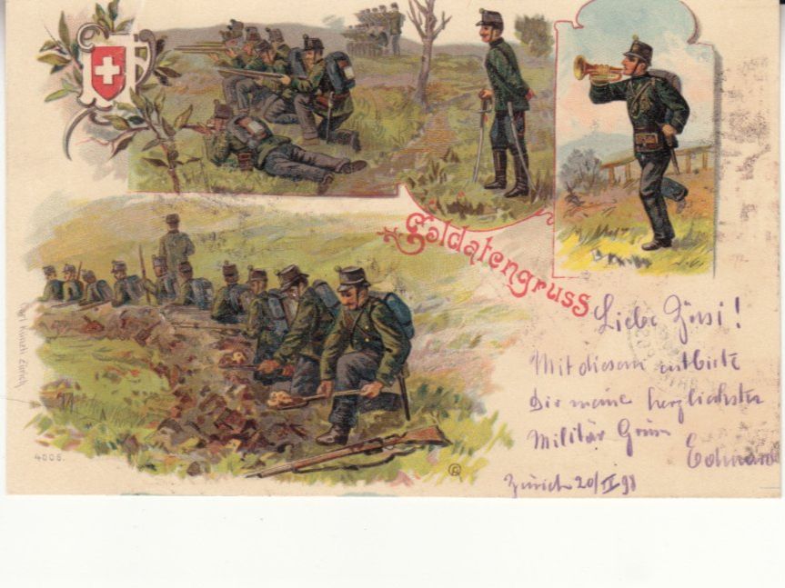 Cartes postales: Soldatengruss 1898 – D'occasion à Bürglen TG par StampGraf