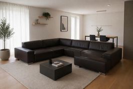 Ewald Schillig Ledersofa 310 x 192 cm | Dunkelbraun