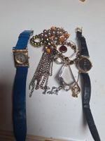 Lot Bijoux Fantaisie Vintage: Montres, Broches, Colliers