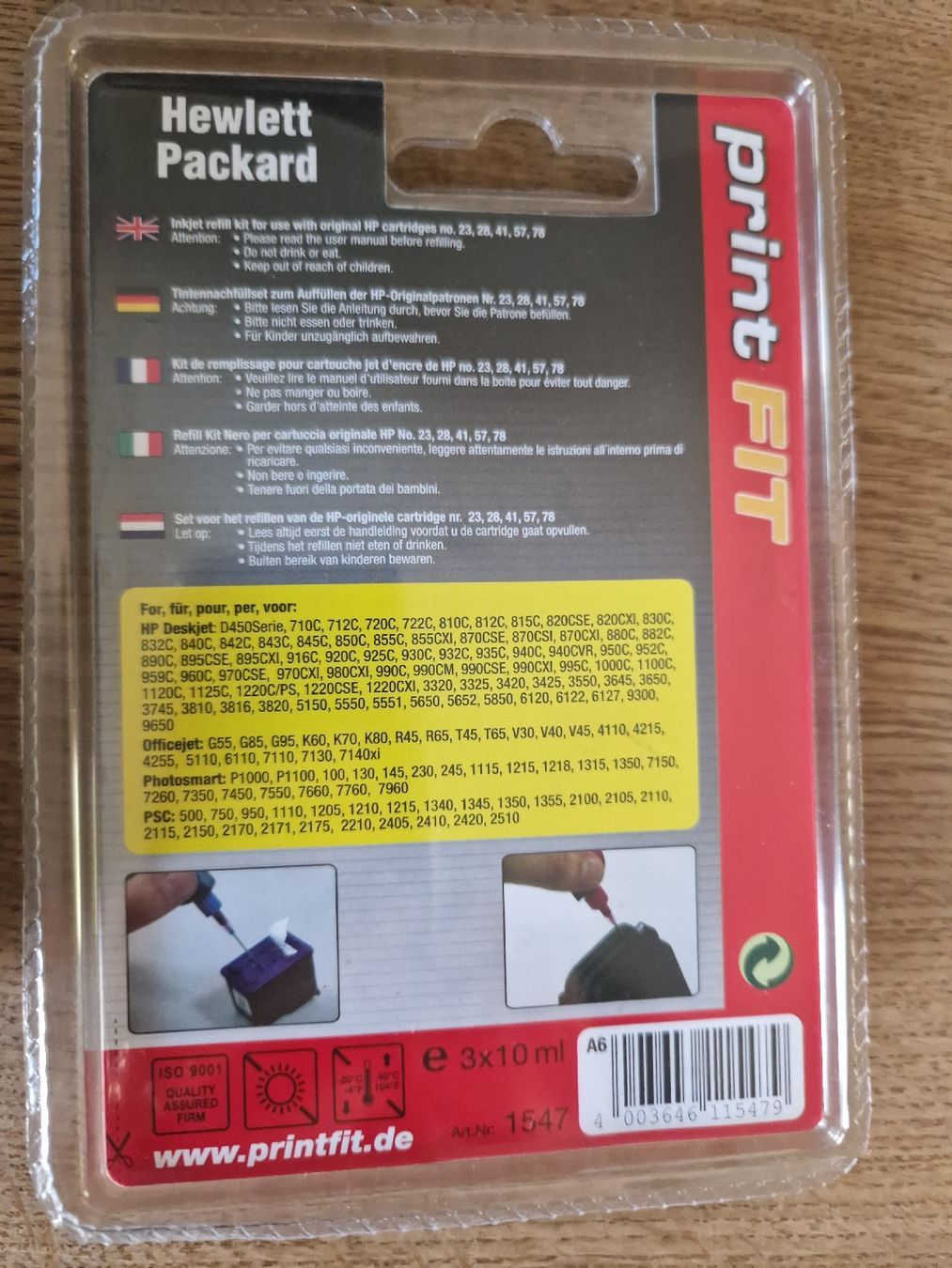 Cartucce per stampanti & toner: Druckertinte Nachfüll Set – Usato da Basel venduto da Luckyvrena 2