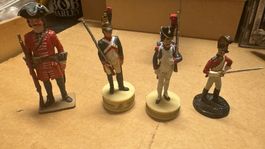 4 Zinnsoldaten - Napoleon
