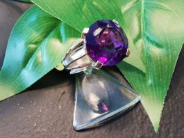 18Kt. Gelbgold Ring mit Amethyst aus der Goldschmiede