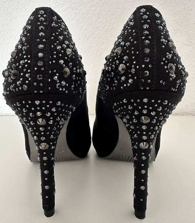 Scarpe da donna: High Heels schwarz mit Ziersteine – Nuovo e nell'imballaggio originale da Bachenbülach venduto da Niceyes
