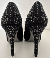 High Heels schwarz mit Ziersteine
