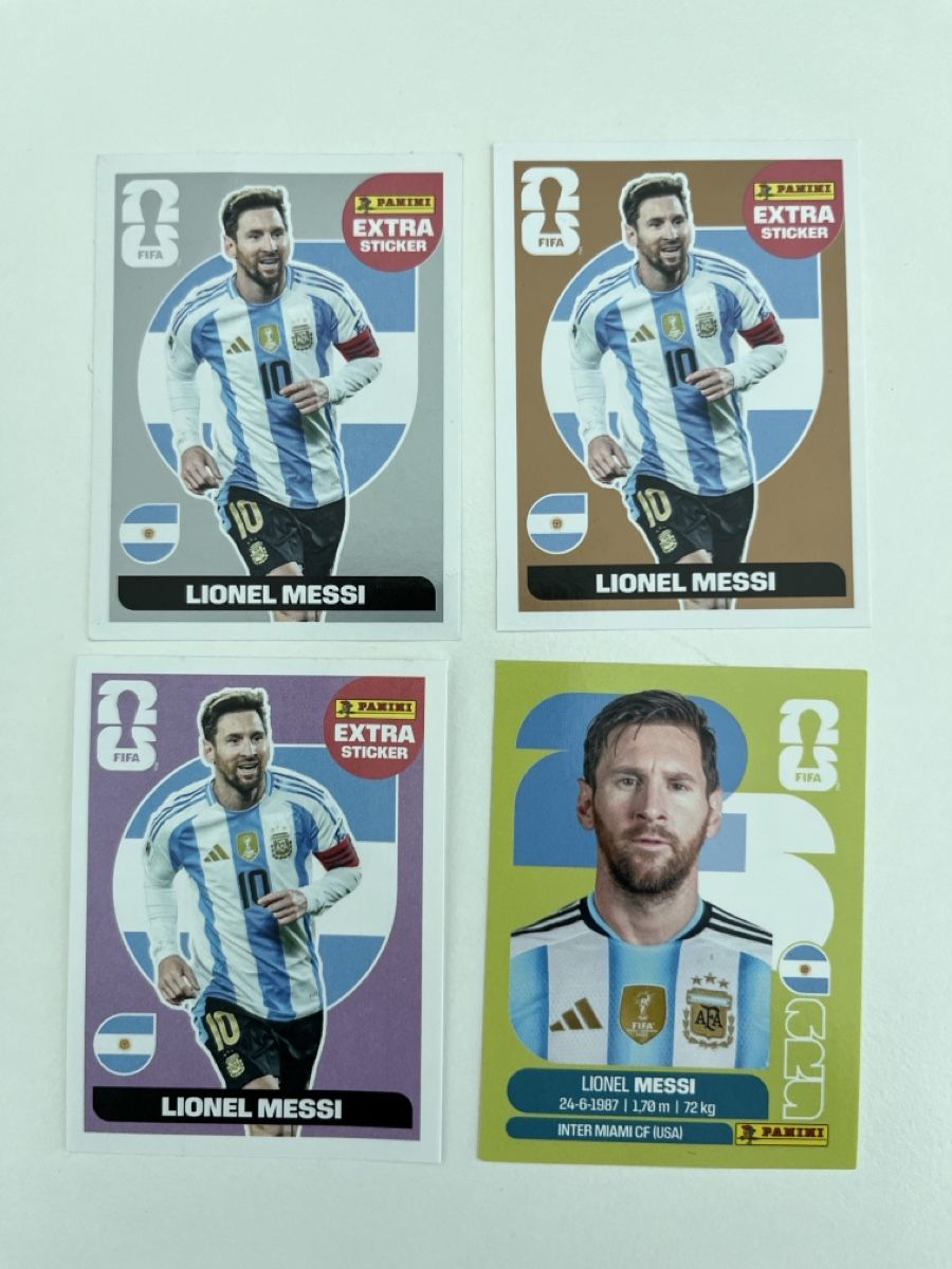 Panini Carte collezionabili: Panini Lionel Messi Extra Sticker Konvolut – Nuovo (secondo la descrizione) da Stäfa venduto da greety1981
