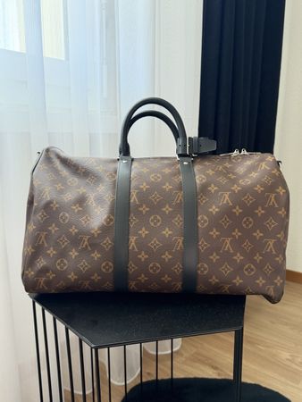 Borsa da viaggio Louis Vuitton Keepall tela monogram