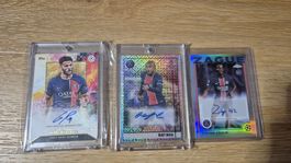 Topps PSG Goncalo Ramos Raphinha Yoram Zague Auto Lot